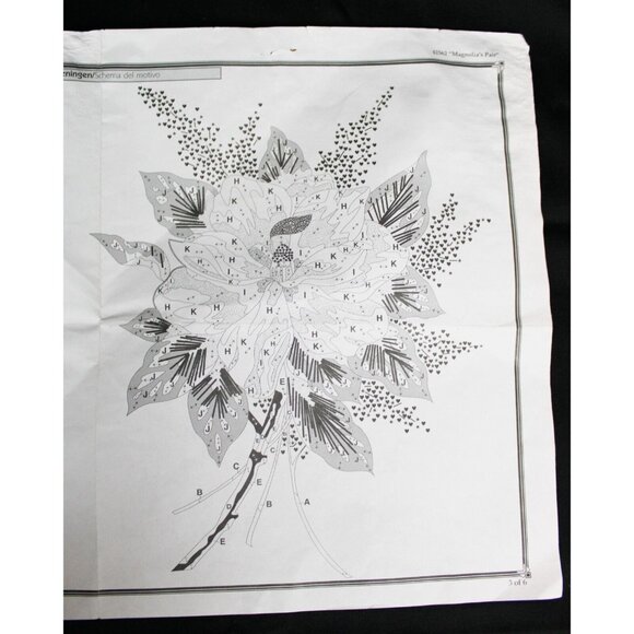 3 Pc Bucilla Magnolia's Pair Embroidery Flower Spring Linen Unfinished Fabric - Picture 12 of 16